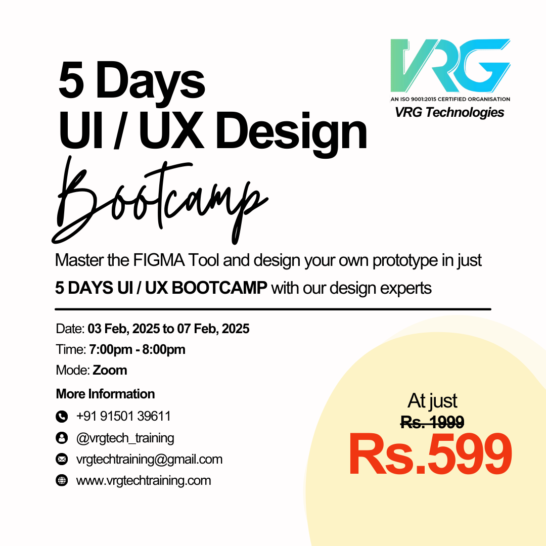 Master UI/UX Design in 5 Days with Our Expert-Led Bootcamp